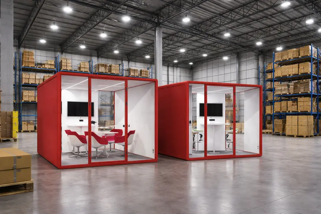 Portable Air-Conditioned Warehouse Office